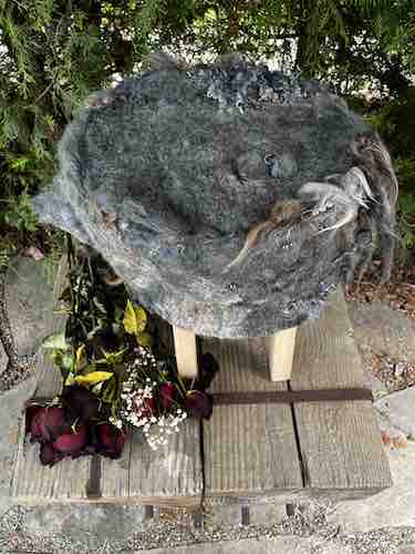 wild wool footstool