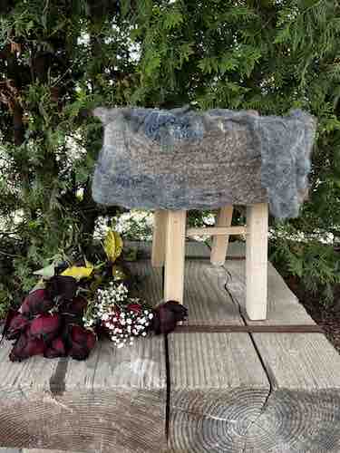 wild wool foot stool