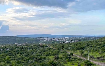 Sweeping views of the valley below